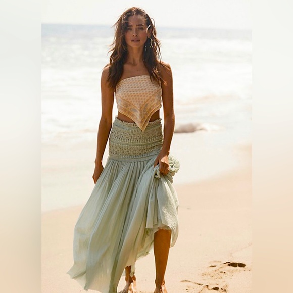 Free People Dresses & Skirts - FREE PEOPLE ONE RAVENNA CONVERTIBLE MAXI SKIRT